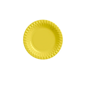 Piatto da dessert usa e getta giallo